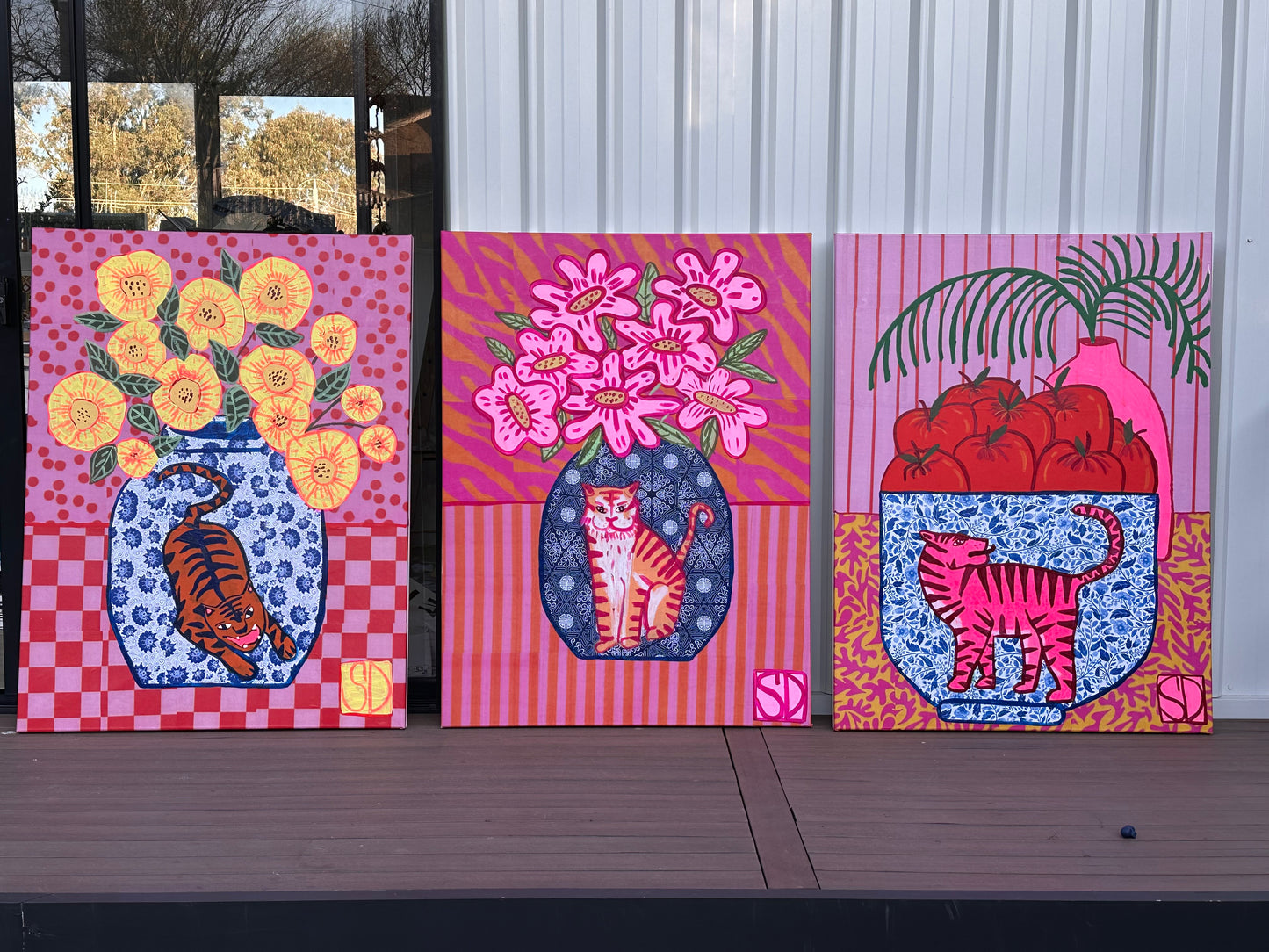 Yellow Peonies in Tiger Vase