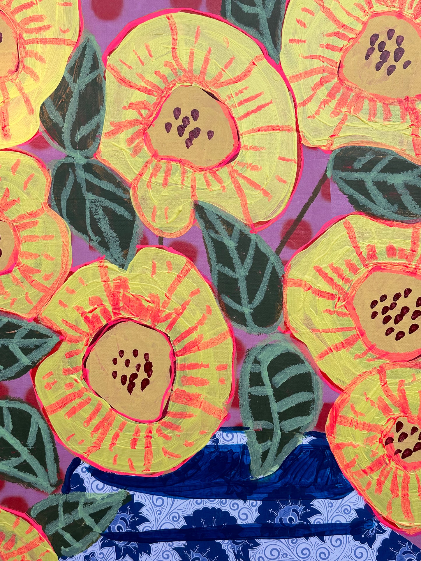 Yellow Peonies in Tiger Vase