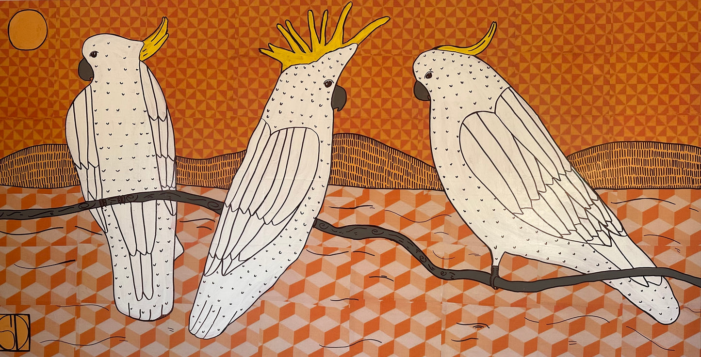 Yellow Crested Cockatoos