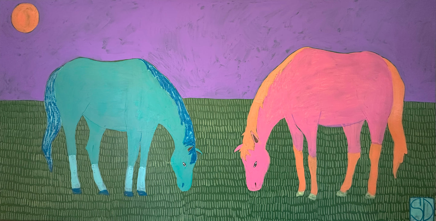 Horses In The Paddock