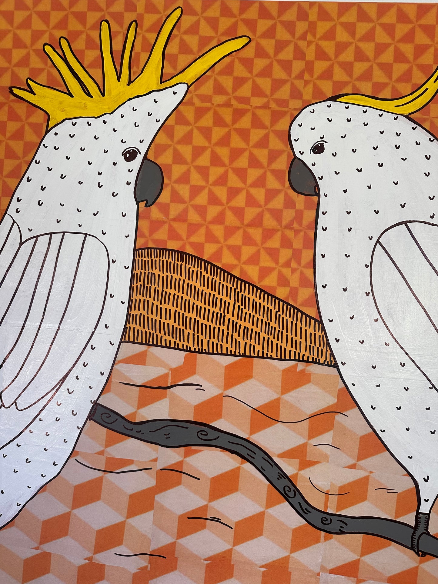 Yellow Crested Cockatoos