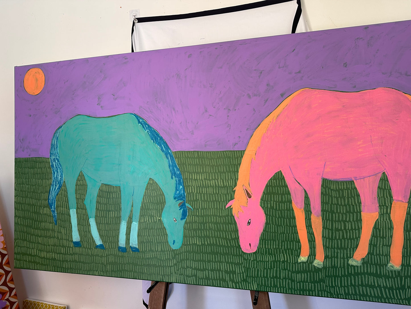 Horses In The Paddock