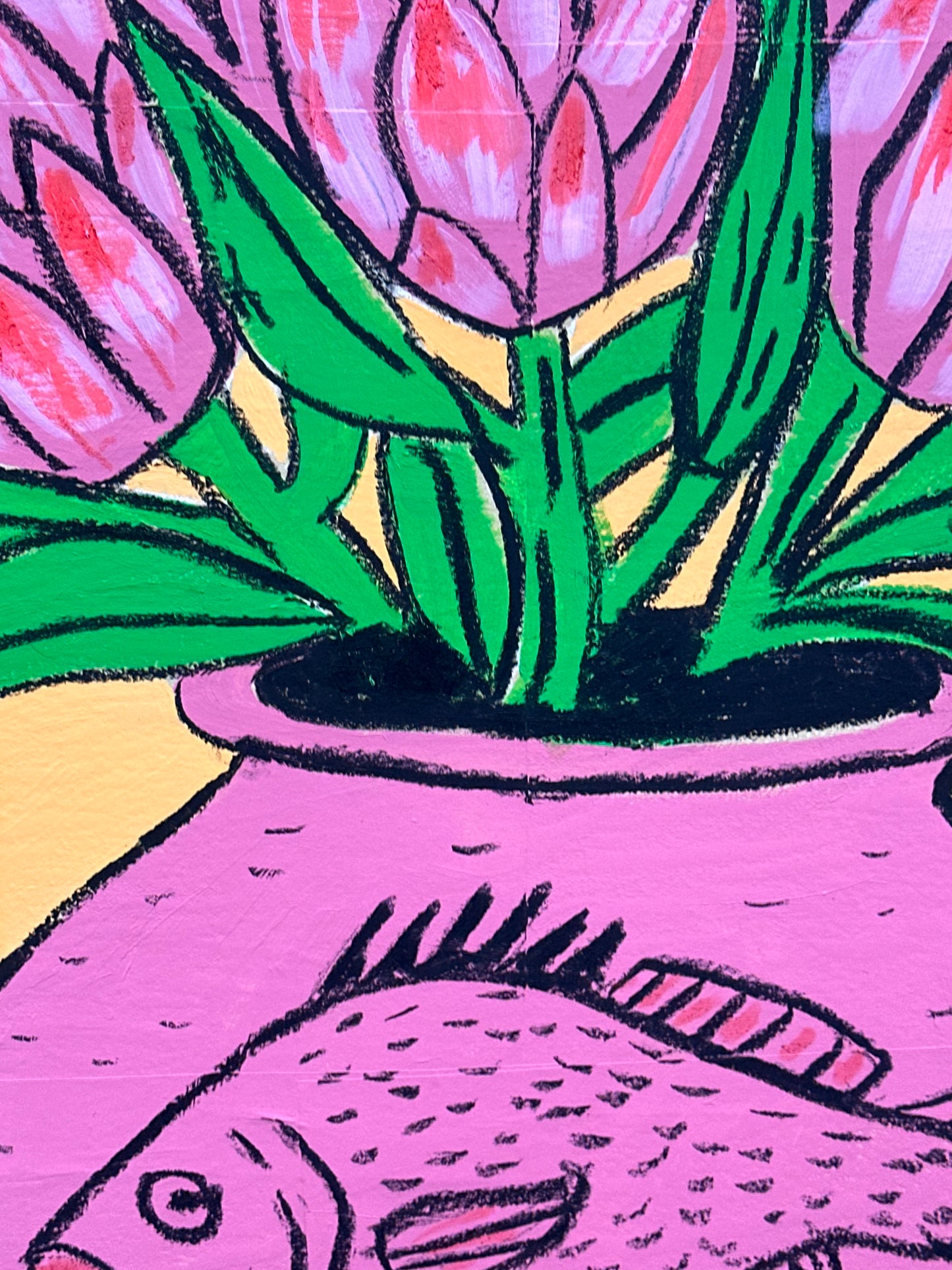 Snapper Vase with Protea