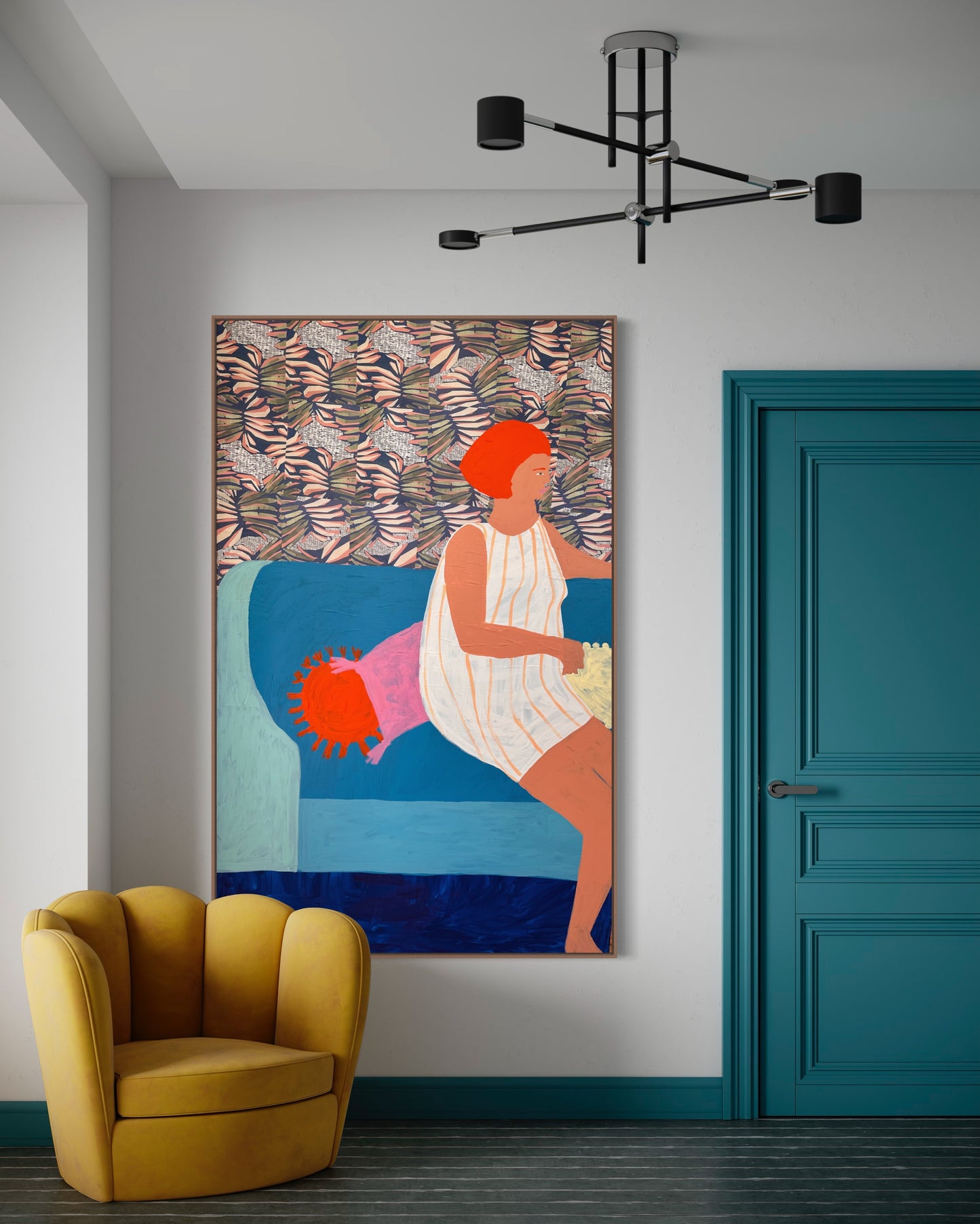 “THE DAYDREAMER” framed 200cmx120cmx4cm