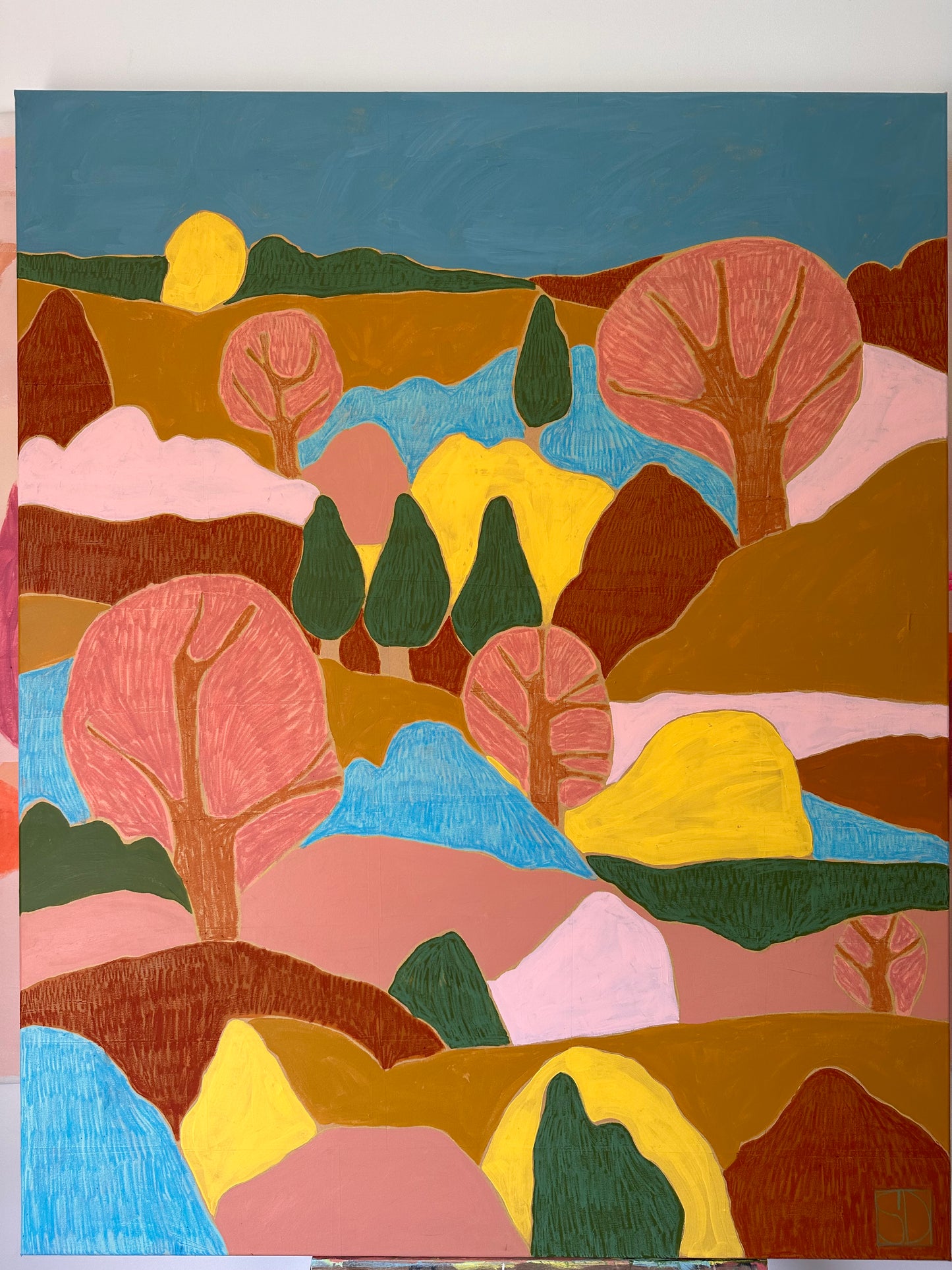 ABSTRACT LANDSCAPE SERIES 1-120cmx180cmx4cm