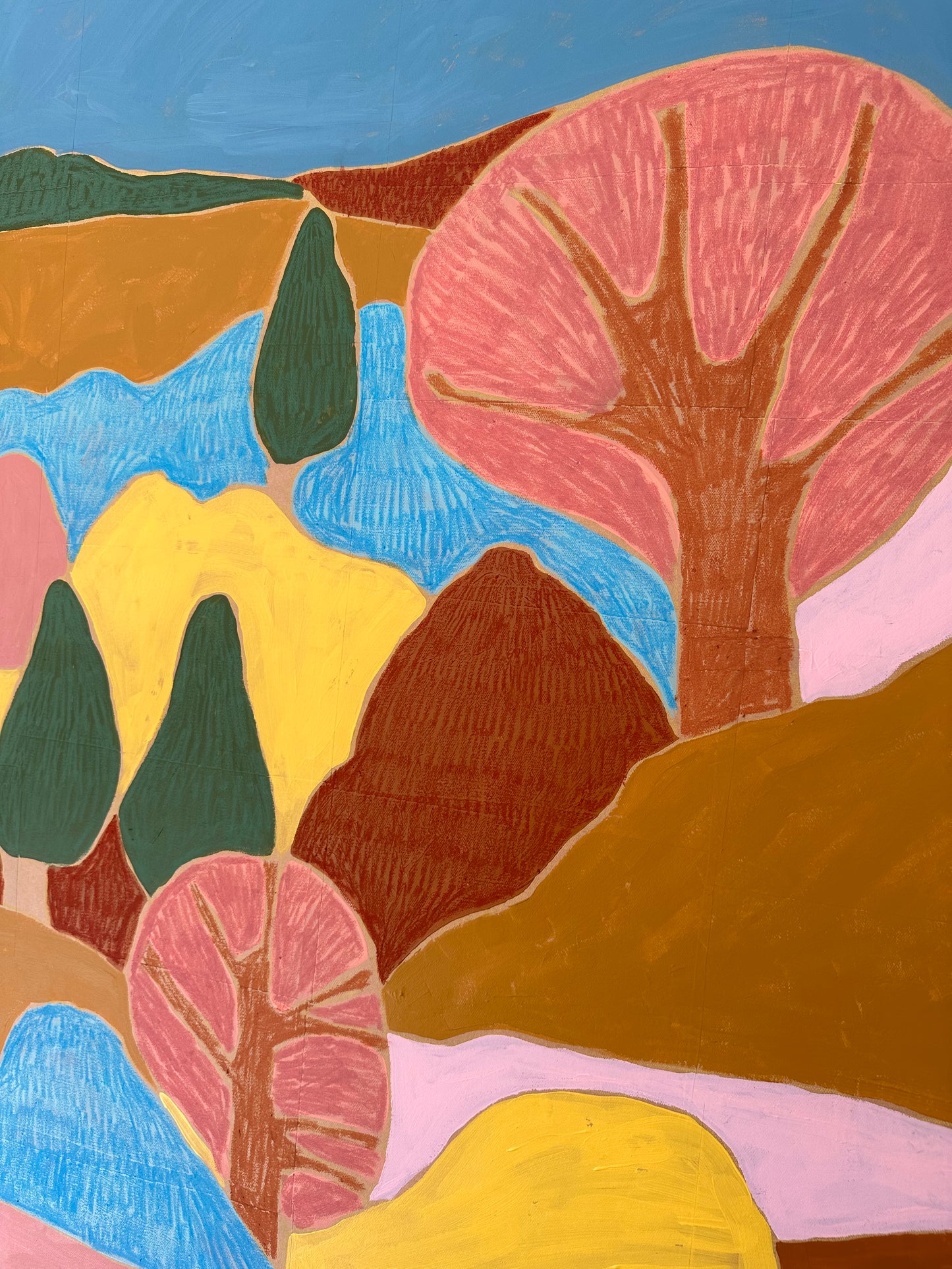 ABSTRACT LANDSCAPE SERIES 1-120cmx180cmx4cm
