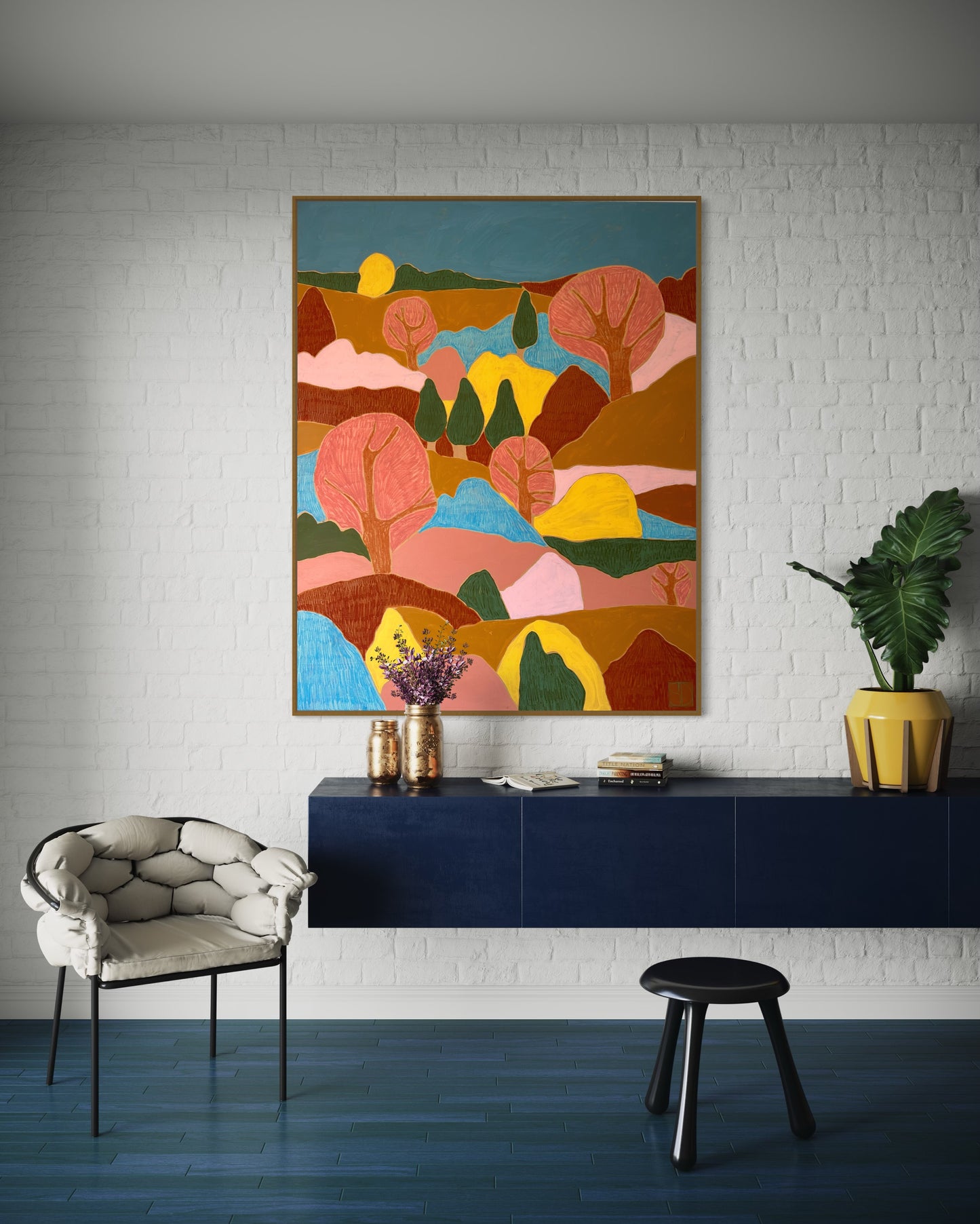ABSTRACT LANDSCAPE SERIES 1-120cmx180cmx4cm