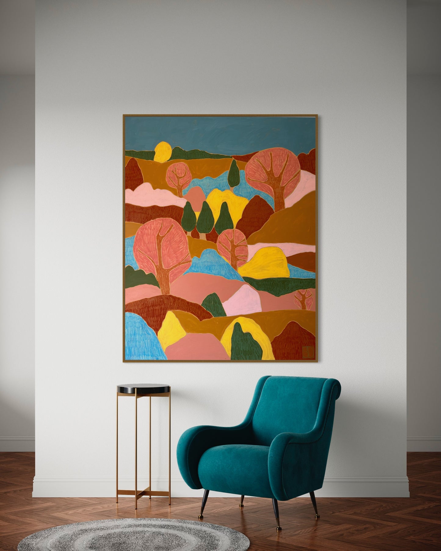 ABSTRACT LANDSCAPE SERIES 1-120cmx180cmx4cm
