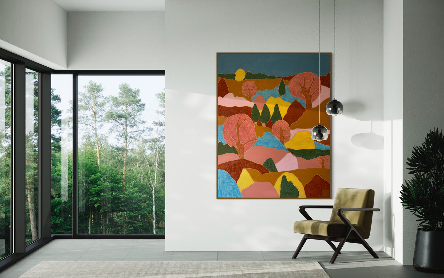 ABSTRACT LANDSCAPE SERIES 1-120cmx180cmx4cm