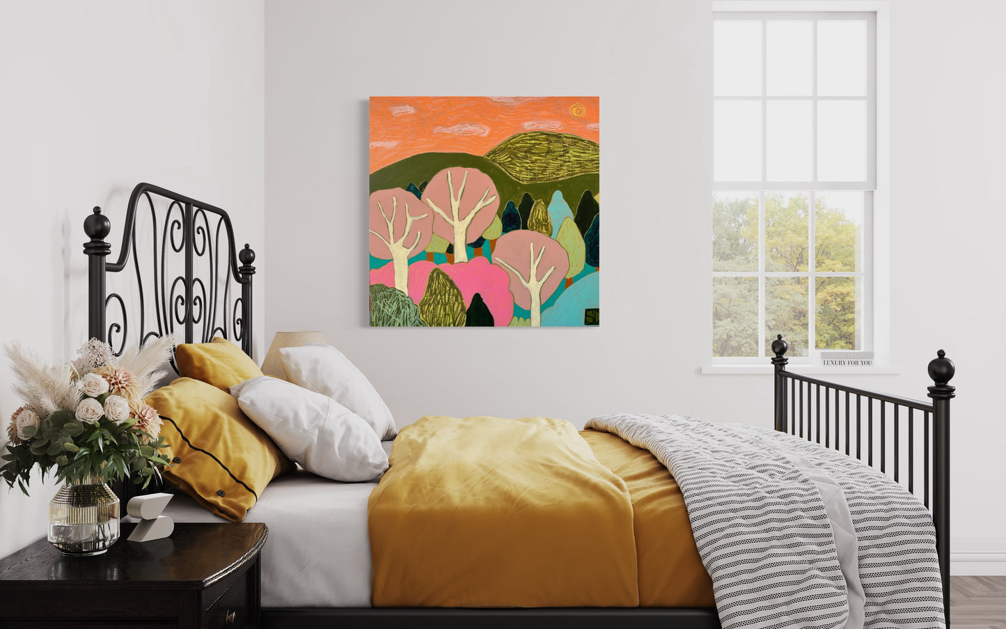 ABSTRACT LANDSCAPE SERIES SMALL 1-76cmx76cmx4cm