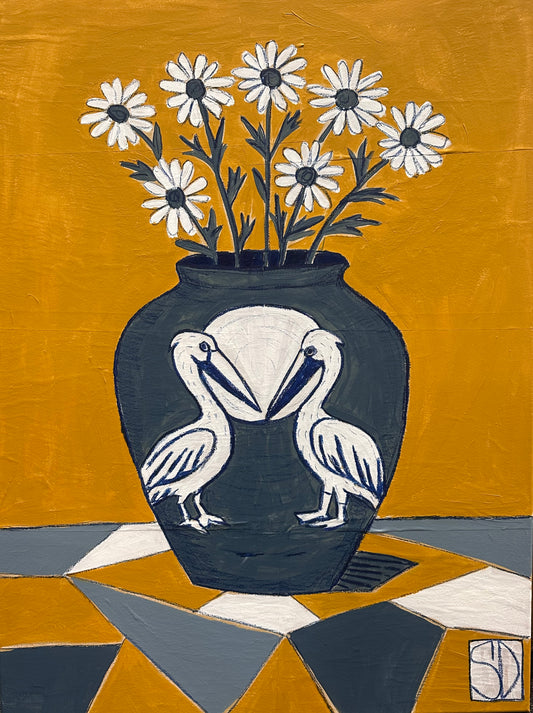 Pelicans and Daisies