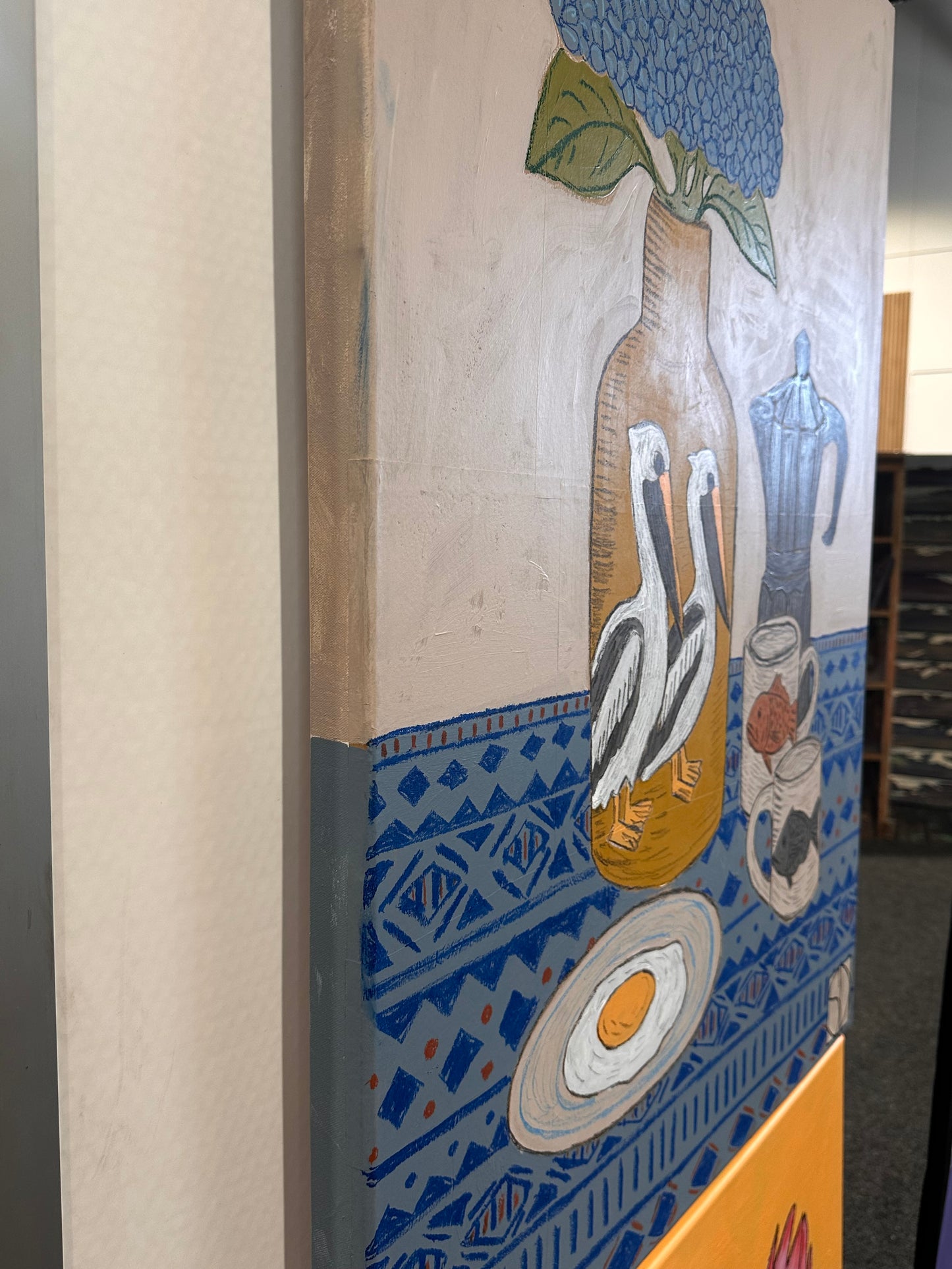 Pelicans at Breakfast