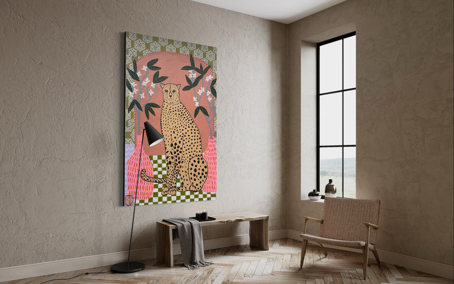 Large Cheetah Interior