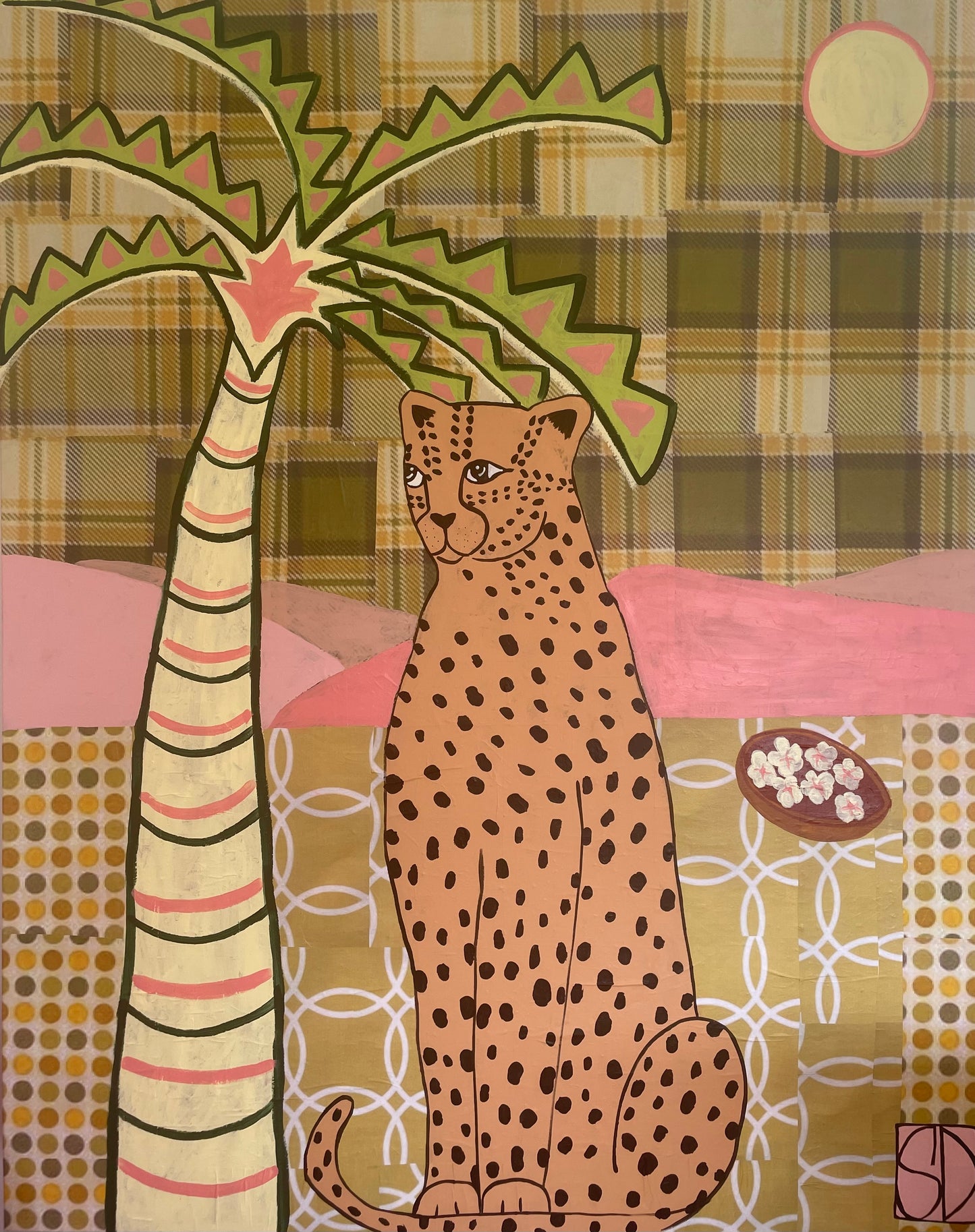 Olive Green Cheetah landscape